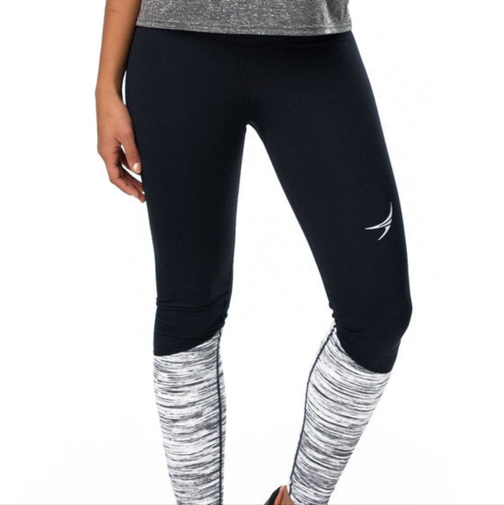 Endeavor Athletic Power up Leggings Size Small Black/Gray/Melange NWT Workout